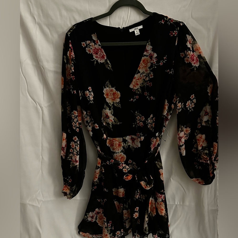 Black and flowers, XL BAR III dress